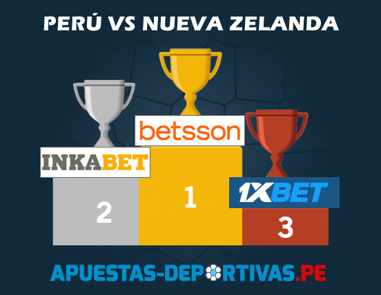 Mejores cuotas de apuestas Perú Vs Nueva Zelanda