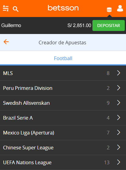 Creador de apuestas de Betsson