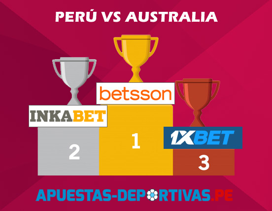 Mejores casas de apuestas Perú Vs Australia