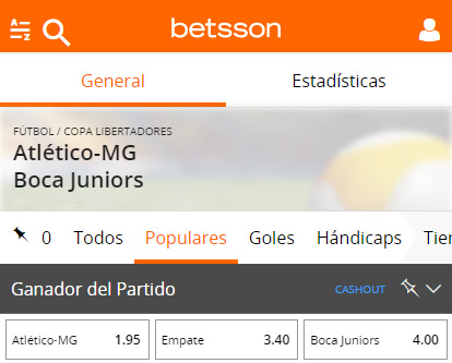 Apuestas 1x2 en Betsson