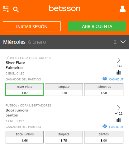 Como hacer una apuesta en Betsson