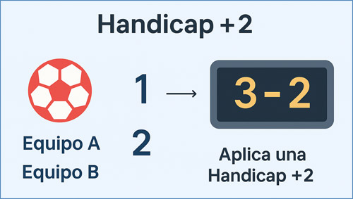 Infografía: Hándicap +2 Ejemplo