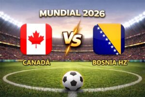 Canadá vs Bosnia y Herzegovina pronóstico del partido Mundial 2026 este 12 de junio que se juega en el Estadio BMO Field de Toronto.