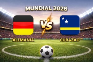 Alemania vs Curazao pronóstico del partido Mundial 2026 este 14 de junio que se juega en el NRG Stadium de Houston.