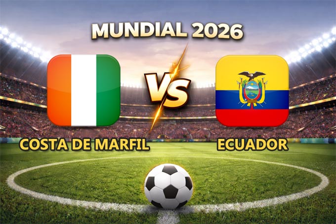 Costa de Marfil vs Ecuador pronóstico del partido Mundial 2026 este 14 de junio que se juega en el Lincoln Financial Field de Filadelfia.