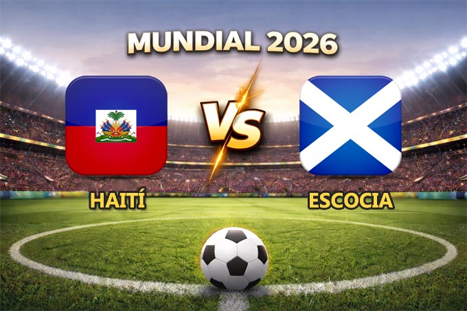 Haití vs Escocia pronóstico del partido Mundial 2026 este 13 de junio que se juega en el Gillette Stadium de Foxborough.