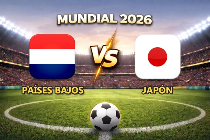 Países Bajos vs Japón pronóstico del partido Mundial 2026 este 14 de junio que se juega en el AT&T Stadium de Texas.