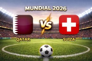 Catar vs Suiza pronóstico del partido Mundial 2026 este 13 de junio que se juega en el Levi's Stadium de Santa Clara.