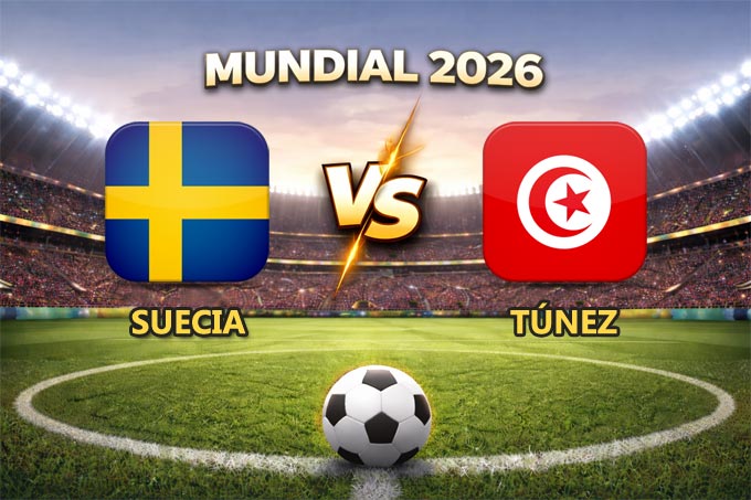 Suecia vs Túnez pronóstico del partido Mundial 2026 este 14 de junio que se juega en el Estadio BBVA Bancomer de Monterrey.