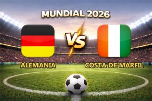 Alemania vs Costa de Marfil pronóstico y cuánto paga el partido Mundial 2026 este 20 de junio que se juega en el BMO Field de Toronto.