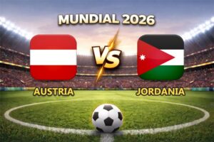 Austria Vs Jordania pronóstico del partido Mundial 2026 este 16 de junio que se juega en el Levi's Stadium de Santa Clara.