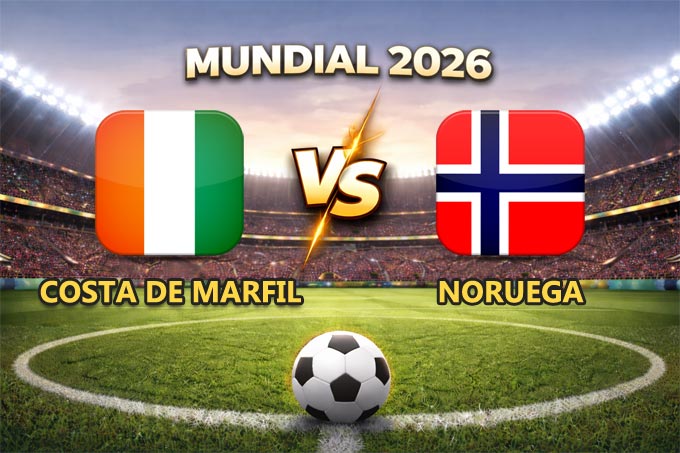 Costa de Marfil vs Noruega pronóstico y cuánto paga el partido Mundial 2026 este 30 de junio que se juega en el AT&T Stadium de Dallas.