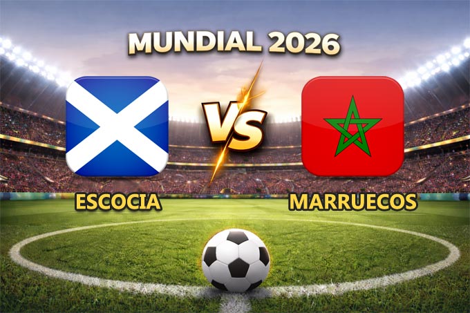 Escocia vs Marruecos pronóstico y cuánto paga el partido Mundial 2026 este 19 de junio que se juega en el Gillette Stadium de Boston.