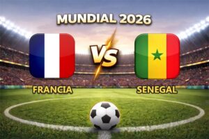 Francia vs Senegal pronóstico del partido Mundial 2026 este 16 de junio que se juega en el MetLife Stadium de Nueva Jersey.