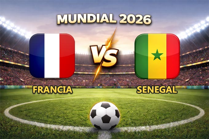 Francia vs Senegal pronóstico del partido Mundial 2026 este 16 de junio que se juega en el MetLife Stadium de Nueva Jersey.