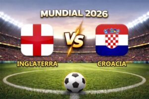 Inglaterra vs Croacia pronóstico del partido Mundial 2026 este 17 de junio que se juega en el AT&T Stadium de Arlington (Dallas).