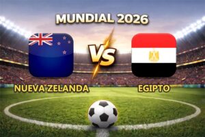 Nueva Zelanda vs Egipto pronóstico y cuánto paga el partido Mundial 2026 este 21 de junio que se juega en el BC Place de Vancouver, Canadá.