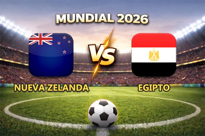 Nueva Zelanda vs Egipto pronóstico y cuánto paga el partido Mundial 2026 este 21 de junio que se juega en el BC Place de Vancouver, Canadá.