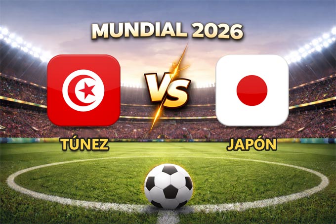 Túnez vs Japón pronóstico y cuánto paga el partido Mundial 2026 este 20 de junio que se juega en el Estadio BBVA de Monterrey, México.