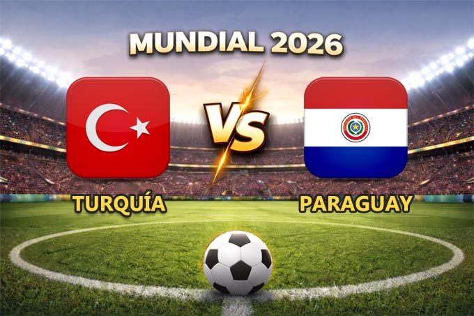 Turquía vs Paraguay pronóstico y cuánto paga el partido Mundial 2026 este 19 de junio que se juega en el Levi's Stadium de Santa Clara, California.
