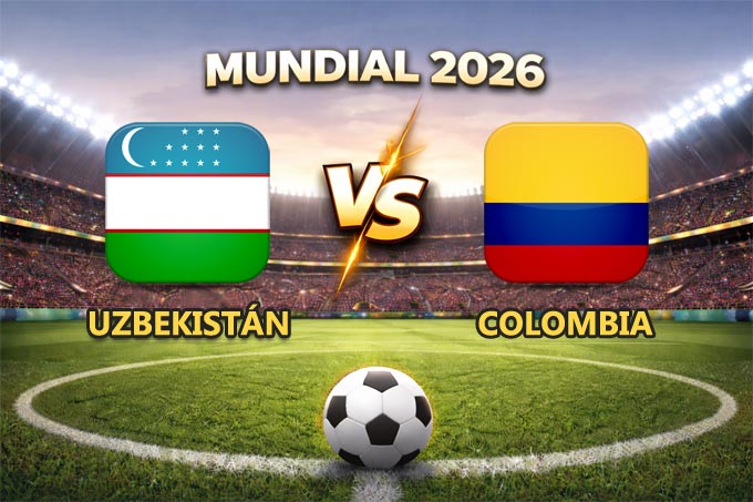 Uzbekistán vs Colombia pronóstico del partido Mundial 2026 este 17 de junio que se juega en el Estadio Ciudad de México (Azteca) en Ciudad de México.